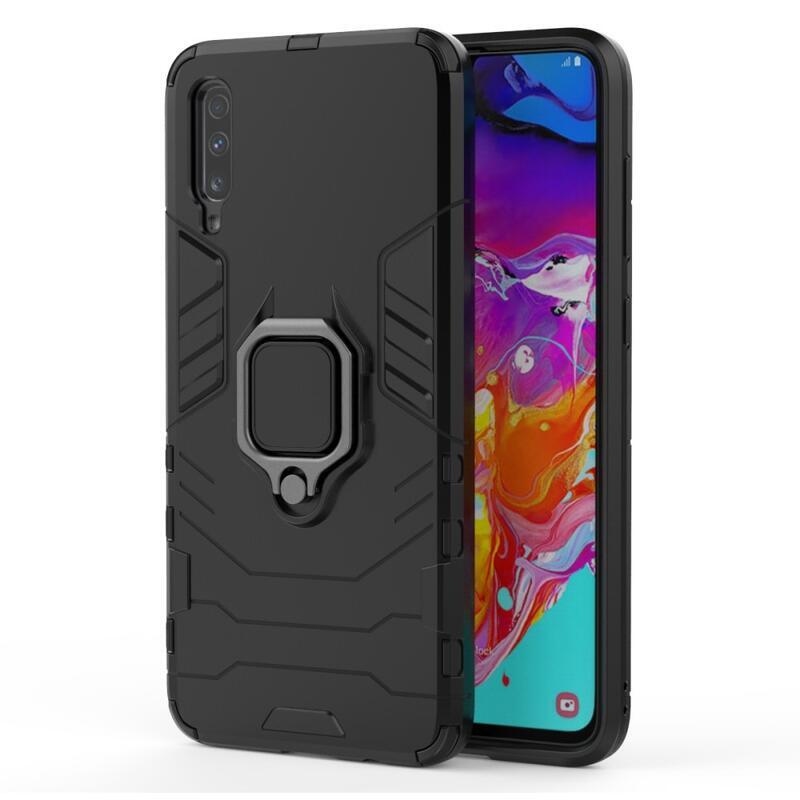 Guardy tartós borító Samsung Galaxy A70 készülékhez - fekete