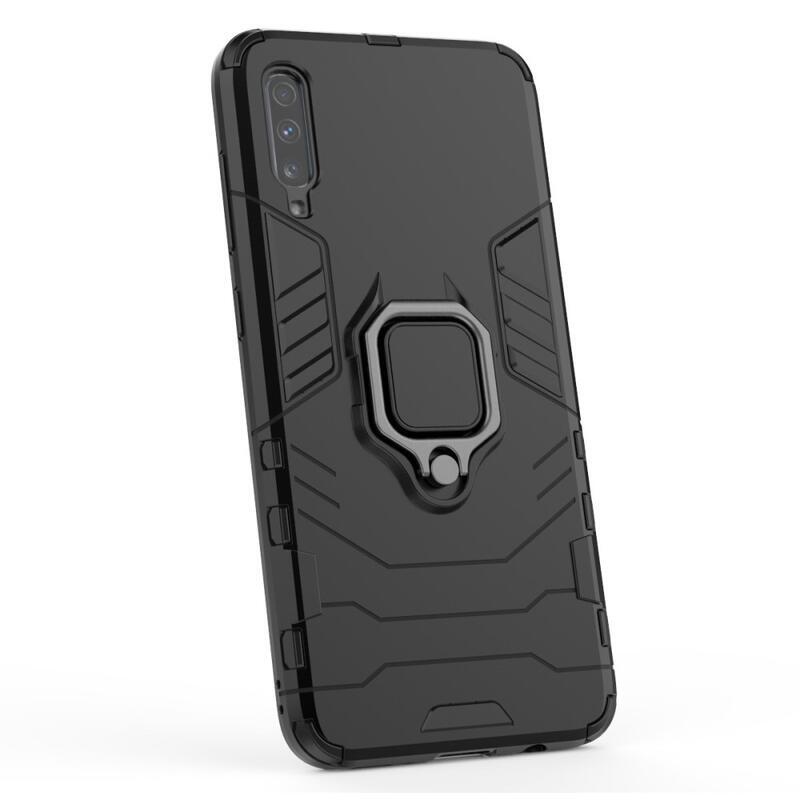 Guardy tartós borító Samsung Galaxy A70 készülékhez - fekete