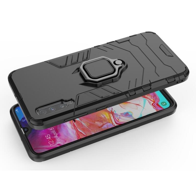 Guardy tartós borító Samsung Galaxy A70 készülékhez - fekete