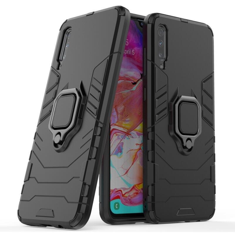 Guardy tartós borító Samsung Galaxy A70 készülékhez - fekete