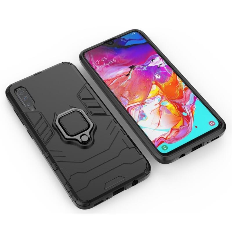Guardy tartós borító Samsung Galaxy A70 készülékhez - fekete