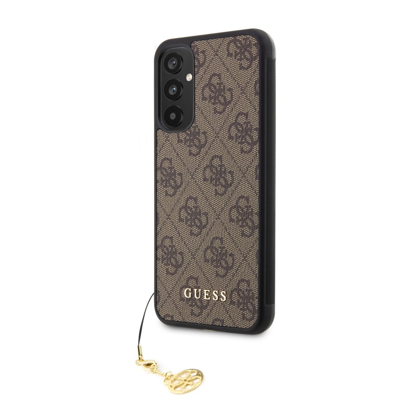 Guess 4G Charms hátlap Samsung Galaxy A34 5G barna színű borítóhoz