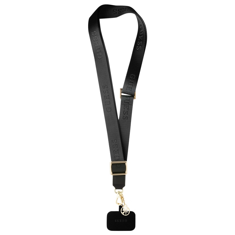 Guess Crossbody Nylon pánt 4G Charm fekete