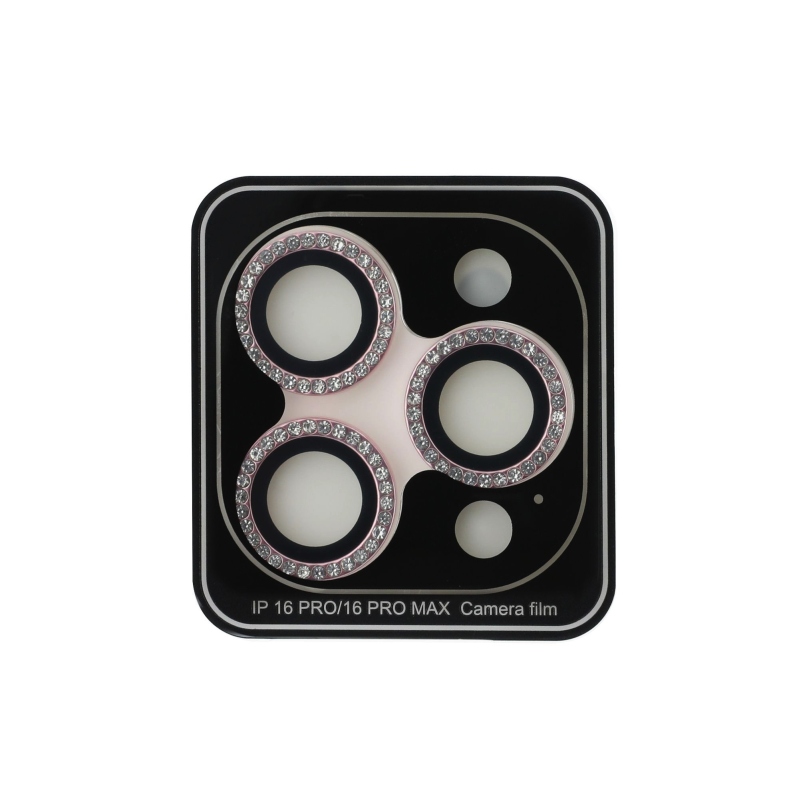 Guess Fixed Glliter objektívvédő iPhone 16 Pro/16 Pro Max készülékhez Rózsaszín