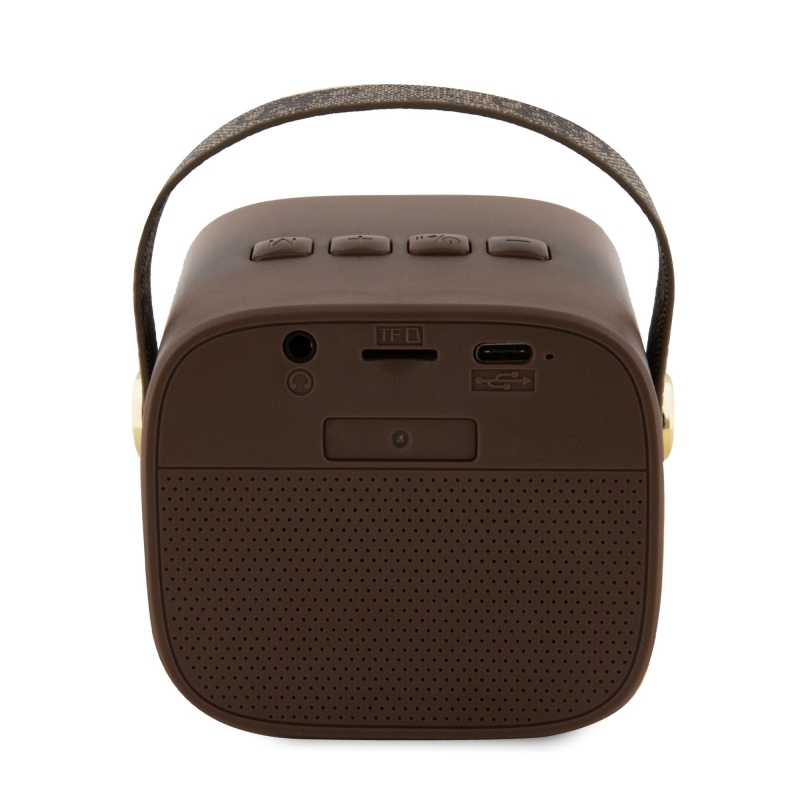 Guess Mini Bluetooth hangszóró PU 4G szíj barna