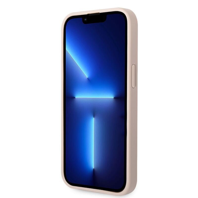 Guess fém logós tok iPhone 14 készülékhez - rózsaszín