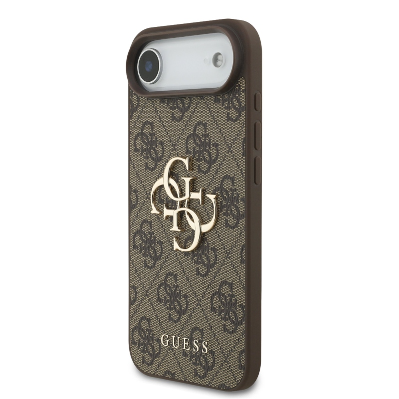 Guess PU 4G fém logós hátlap iPhone Air Brown készülékhez