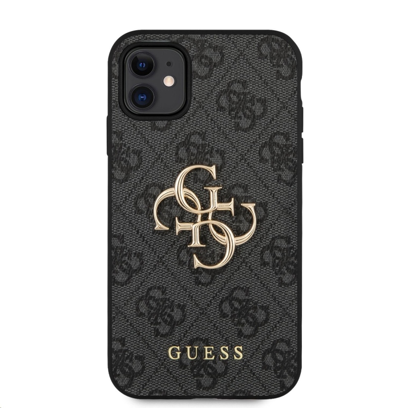 Guess PU 4G fém logós hátlap iPhone 11 szürke készülékre