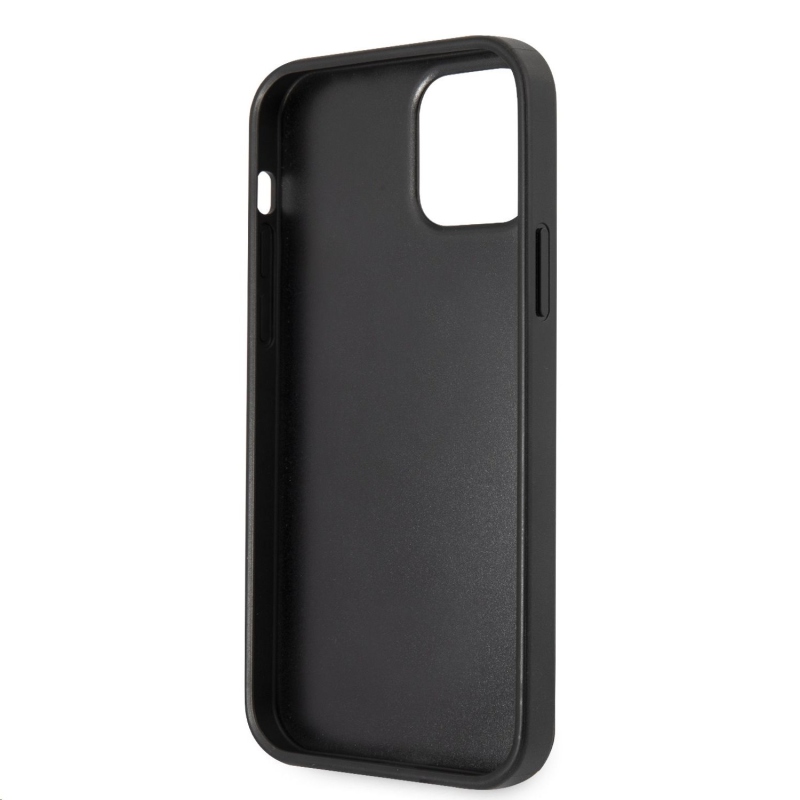 Guess PU 4G fém logós hátlap iPhone 12 Pro Max-hoz szürke