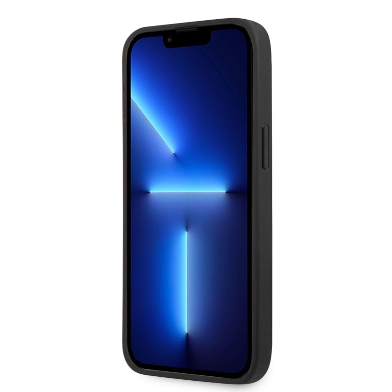 Guess PU 4G fém logó hátlap iPhone 14 Pro szürke