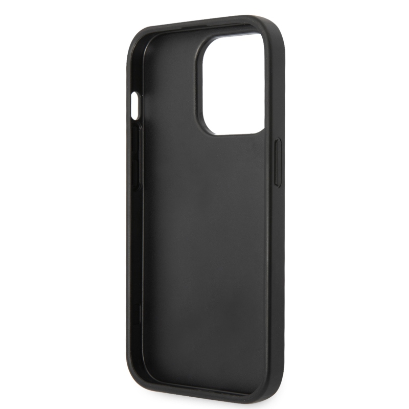 Guess PU 4G fém logós hátlap iPhone 15 Pro Max-hoz szürke