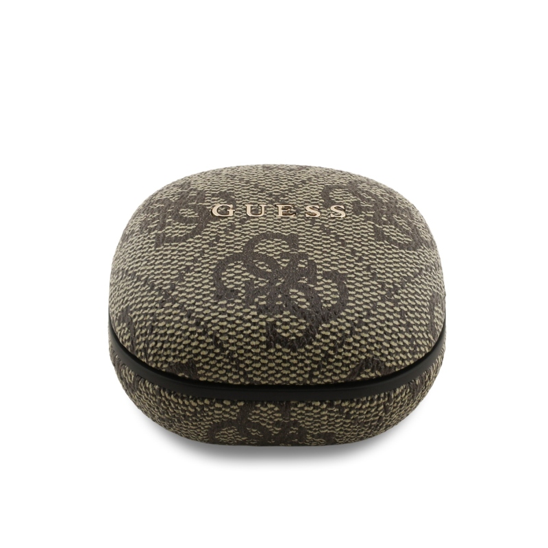 Guess PU 4G Script Logo ENC TWS vezeték nélküli fejhallgató barna