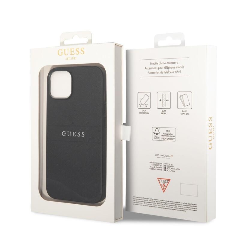 Guess PU zselés zselés tok iPhone 14 Plus készülékhez - fekete