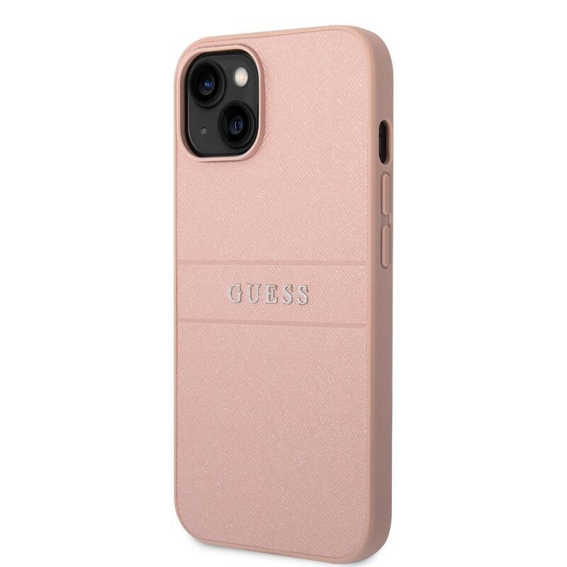 Guess PU zselés zselés tok iPhone 14 Plus készülékhez - rózsaszín