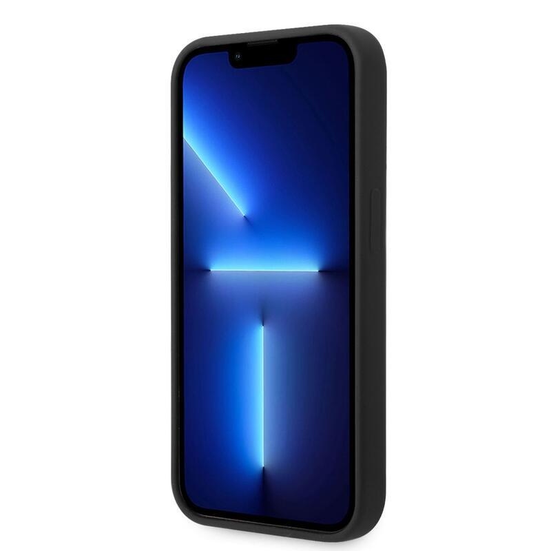 Guess szilikon tok MagSafe támogatással iPhone 14 Pro Max készülékhez - fekete