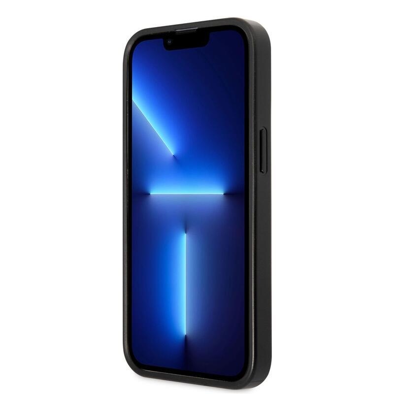 Guess csíkos zselés tok fix hátlappal iPhone 13 Pro készülékhez - szürke