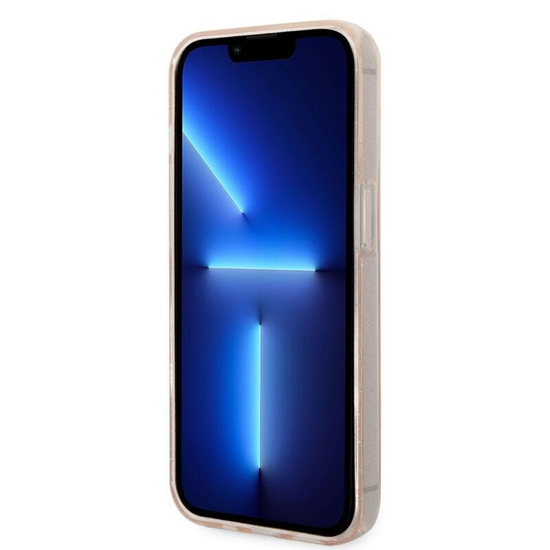 Guess csillogó zselés tok iPhone 14 Pro Max készülékhez - Arany