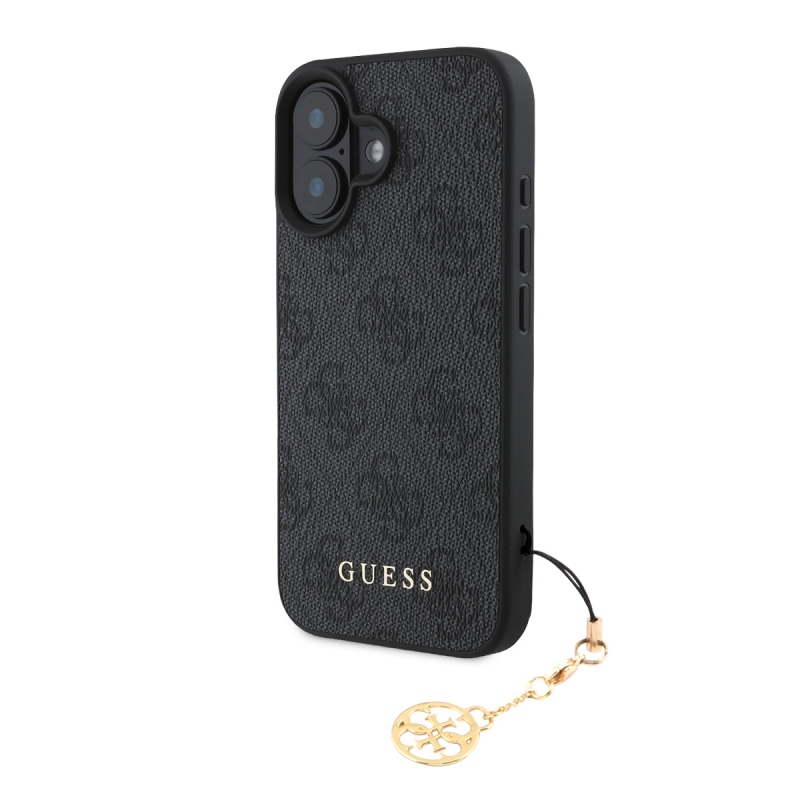 Guess 4G Charm hátlap iPhone 16 Plus készülékhez Tone on Tone Szürke