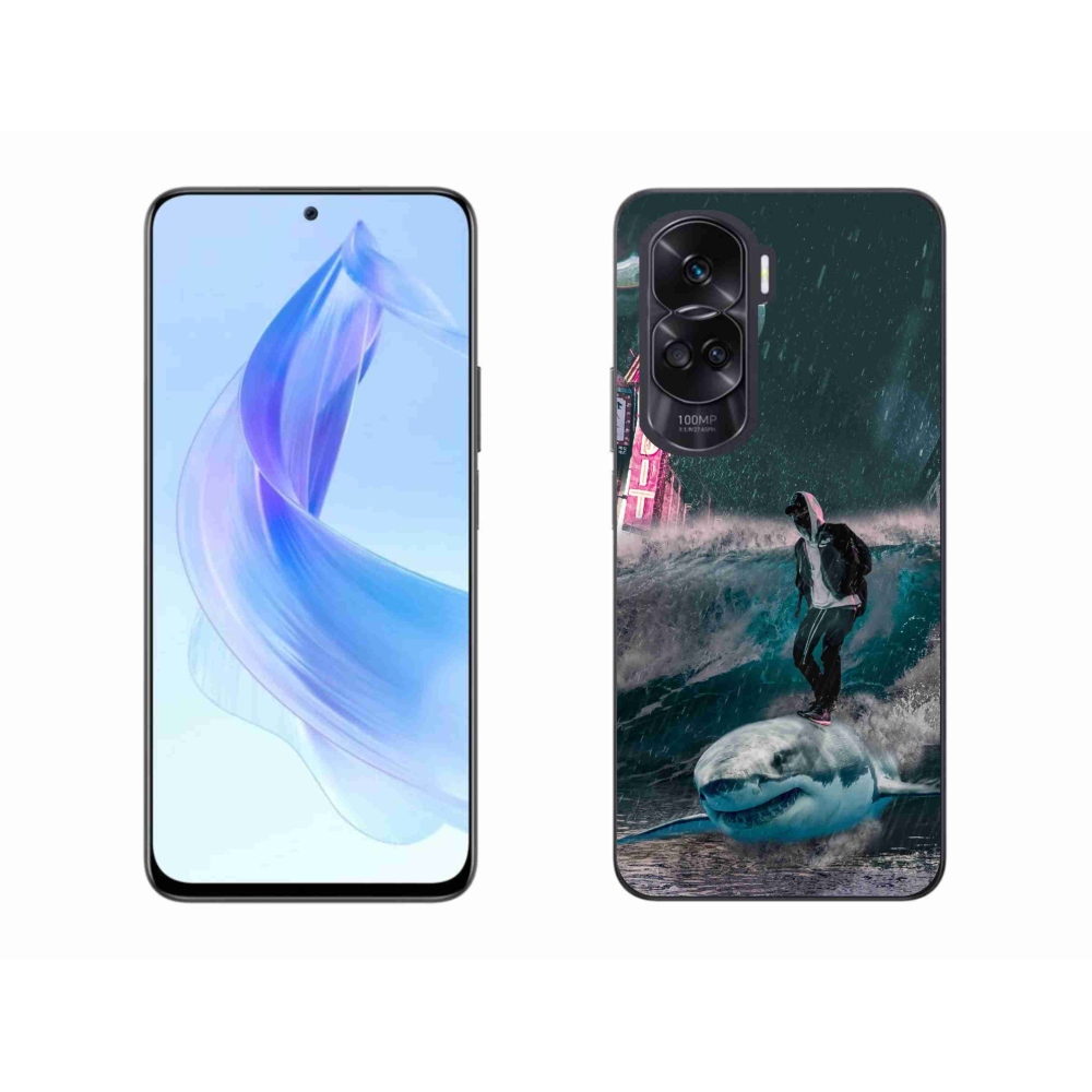 Zselés borítás mmCase a Honor 90 Lite készülékhez - cápa