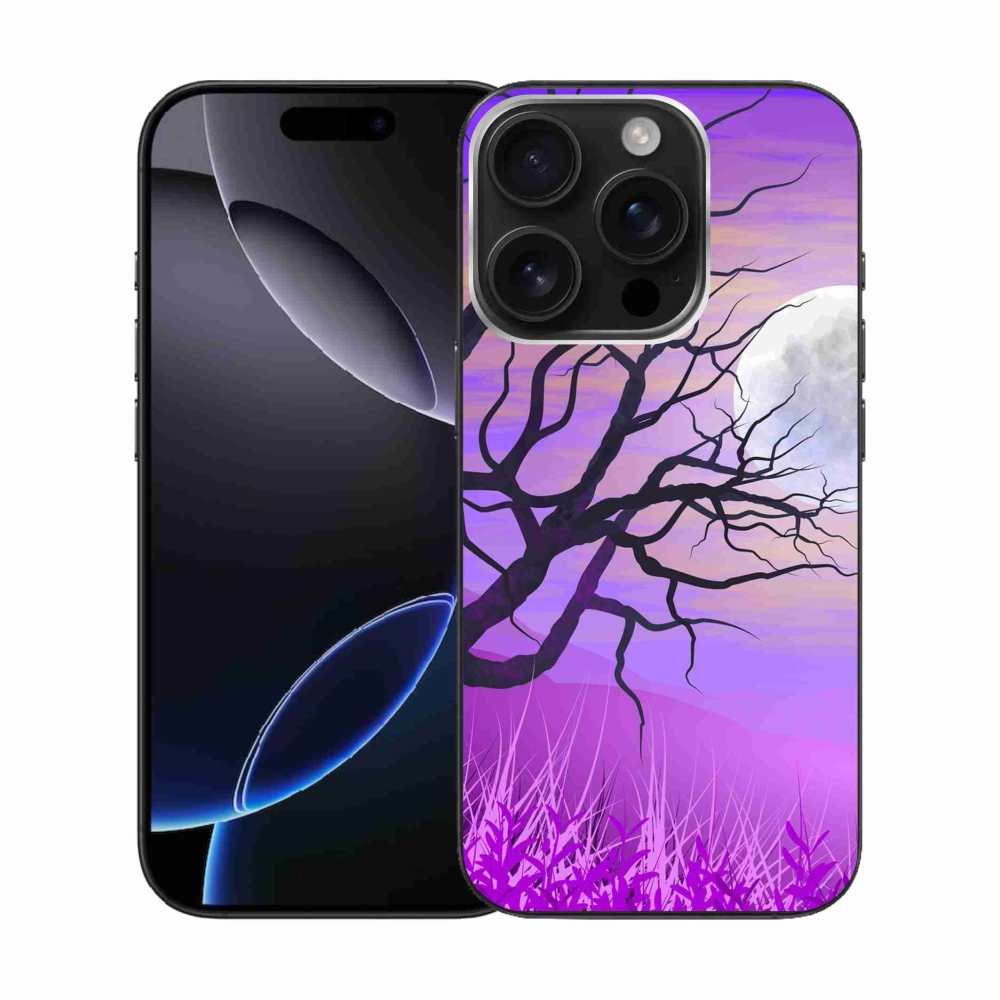 Gél tok mmCase iPhone 16 Pro készülékhez - rajzfilmes kidőlt fa