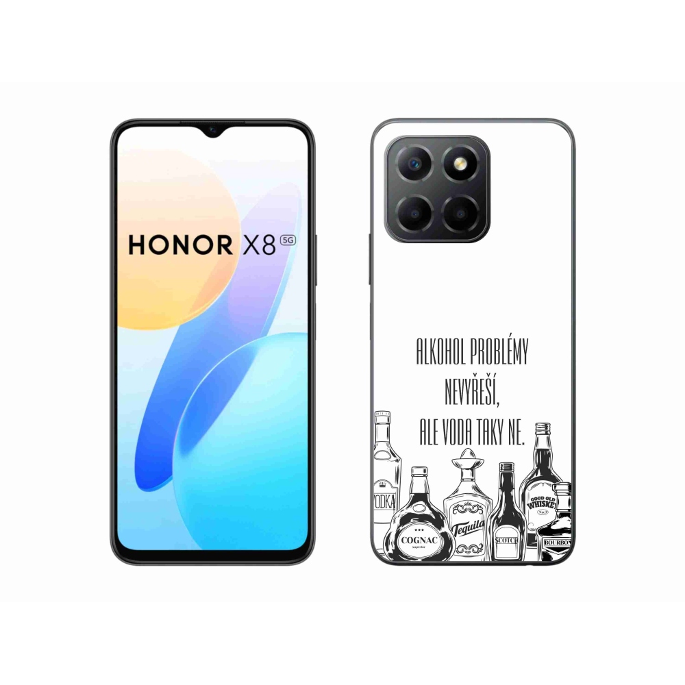 Gél borító mmCase a Honor X8 5G/Honor 70 Lite 5G készülékhez - vicces szöveg fehér háttérrel
