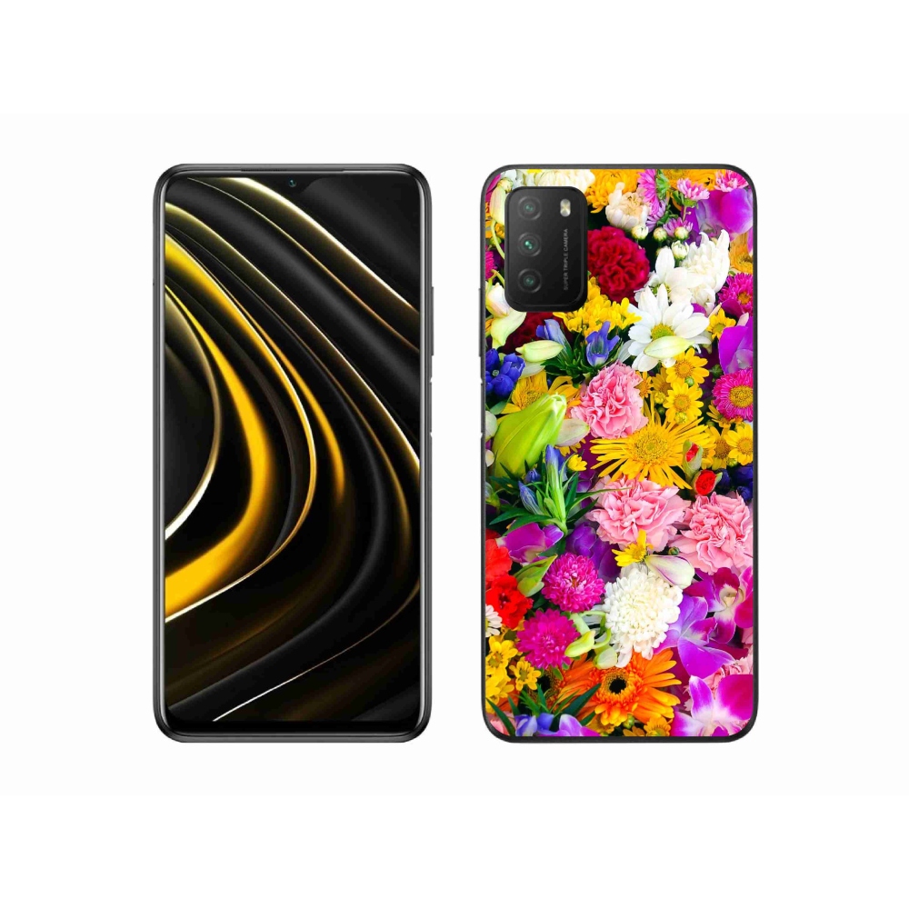 Gél borítás mmCase a Xiaomi Poco M3-hoz - virágok 12
