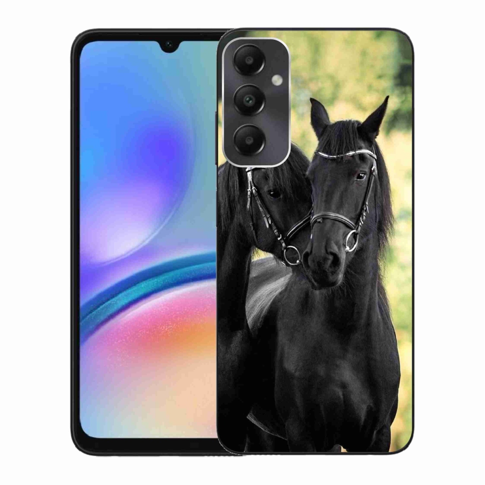 Zselés borítás mmCase Samsung Galaxy A05s készülékhez - két fekete ló