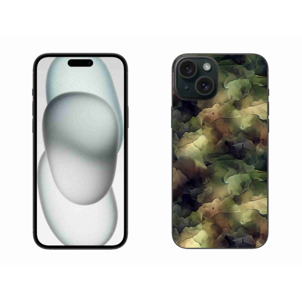 Zselés borítás mmCase iPhone 15 Plus készülékhez - terepszínű minta 10