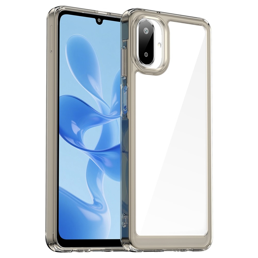 Gél tok kemény hátlappal a Samsung Galaxy A07 4G készülékre - szürke