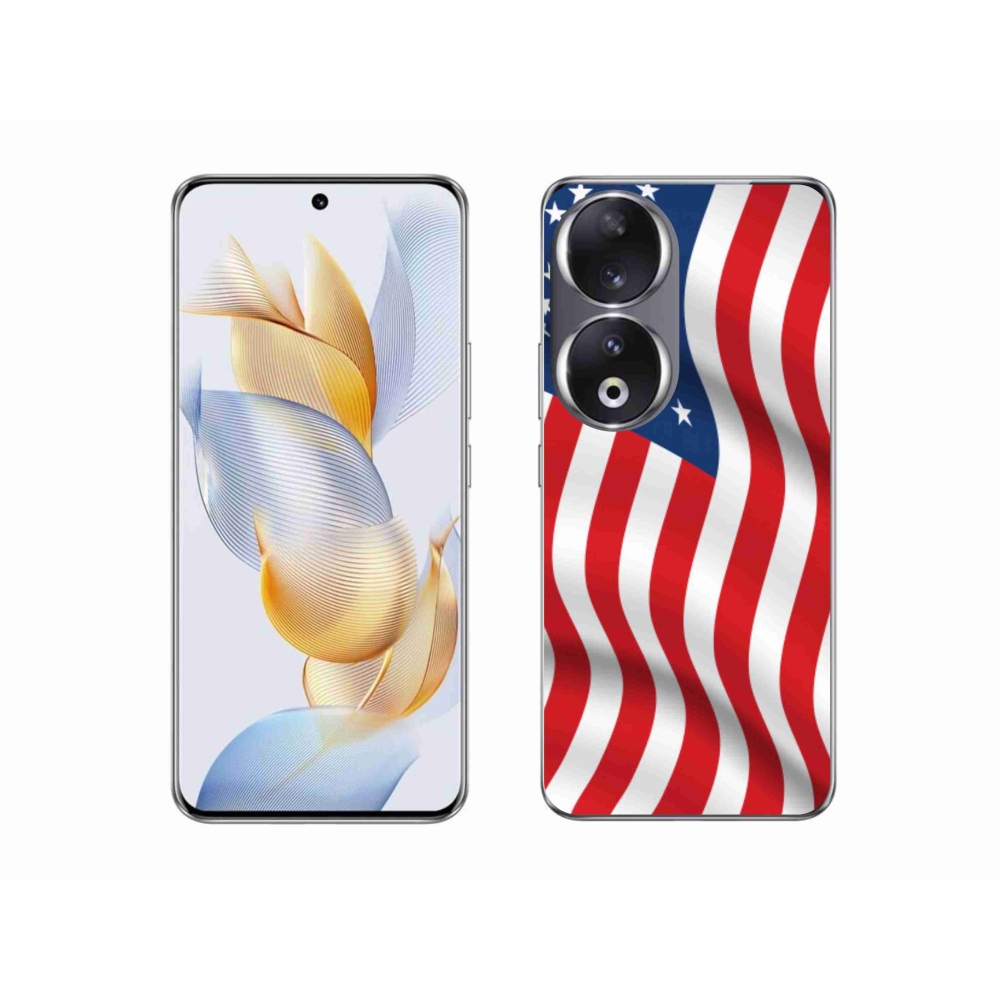 Zselés borítás mmCase a Honor 90 készülékhez - amerikai zászló