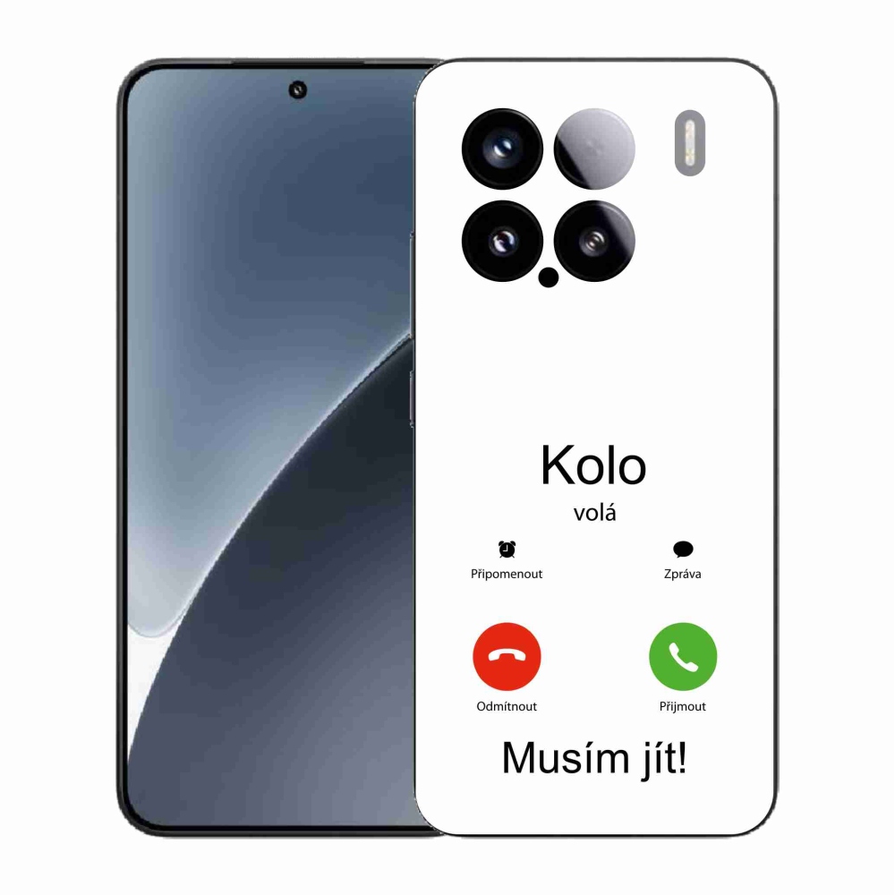 Gél borító mmCase a Xiaomi 15 - a kerék hívja fehér háttérrel
