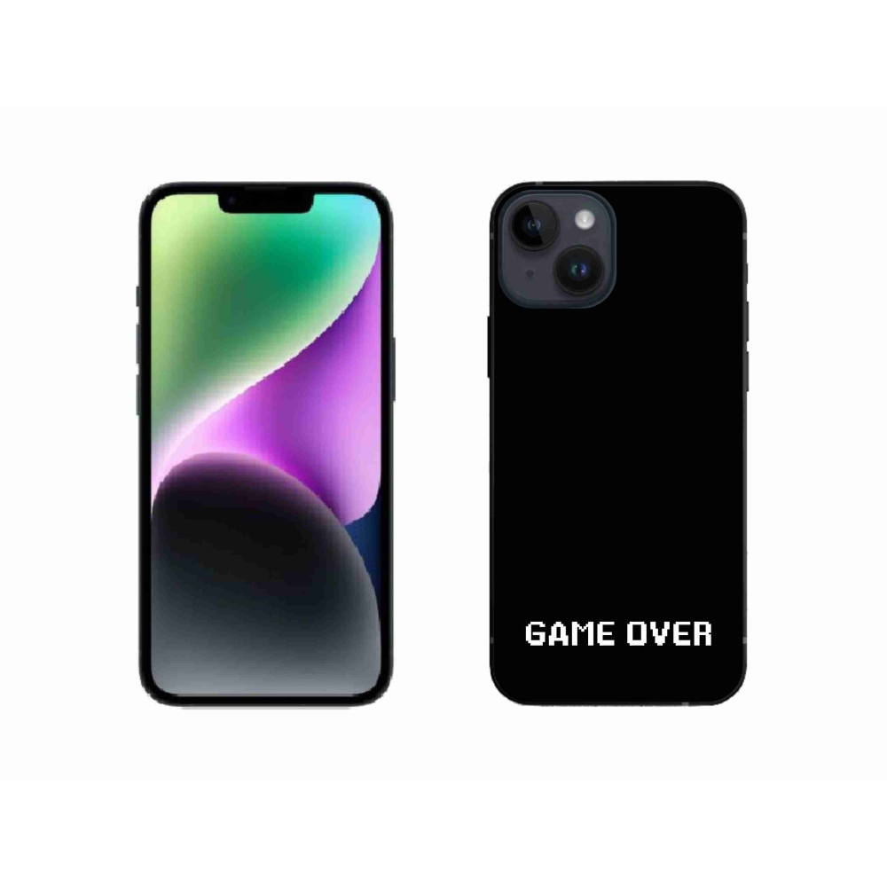 Gél borítás mmCase iPhone 14 készülékhez - játék fekete háttérrel