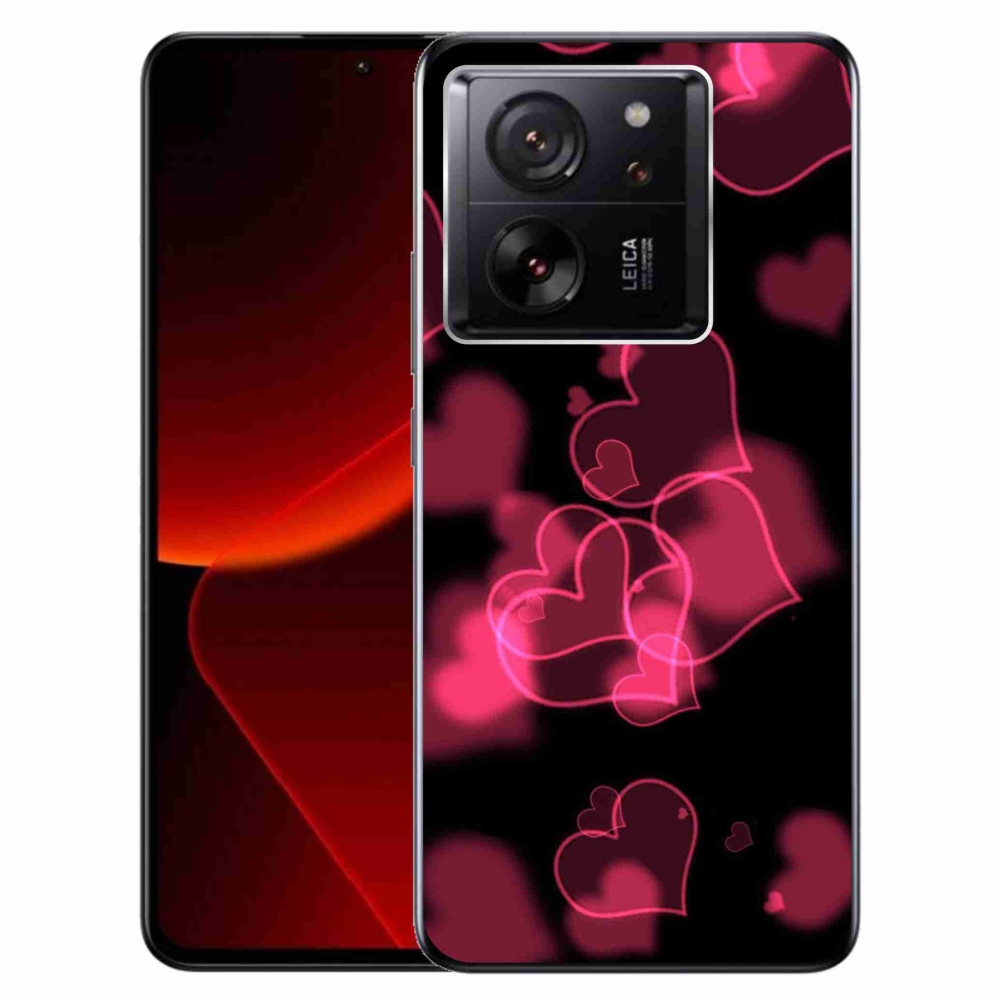 Gél borítás mmCase a Xiaomi 13T/13T Pro készülékhez - piros szívek