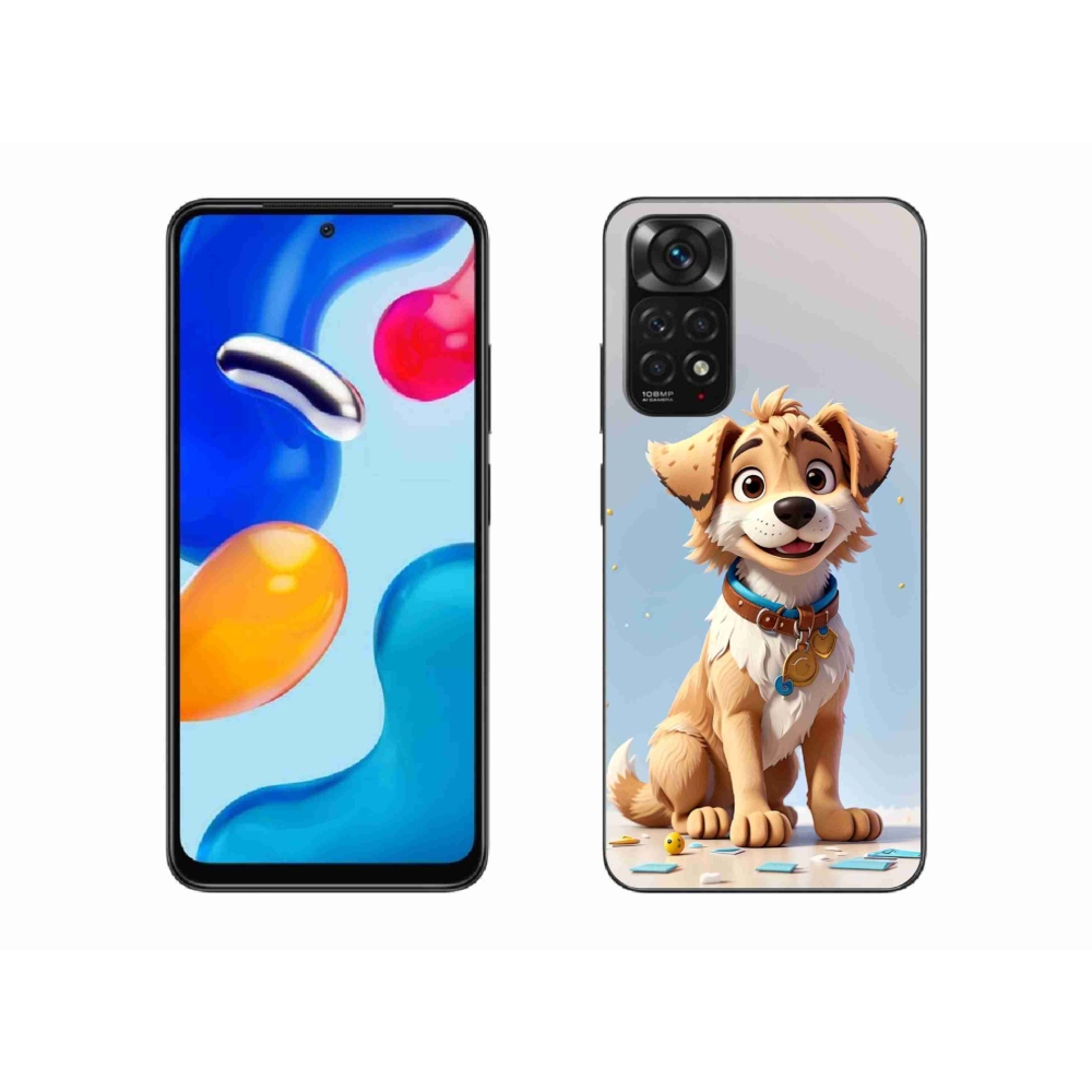 Gél borítás mmCase a Xiaomi Redmi Note 11S 4G-hez - rajzfilm kölyökkutyus
