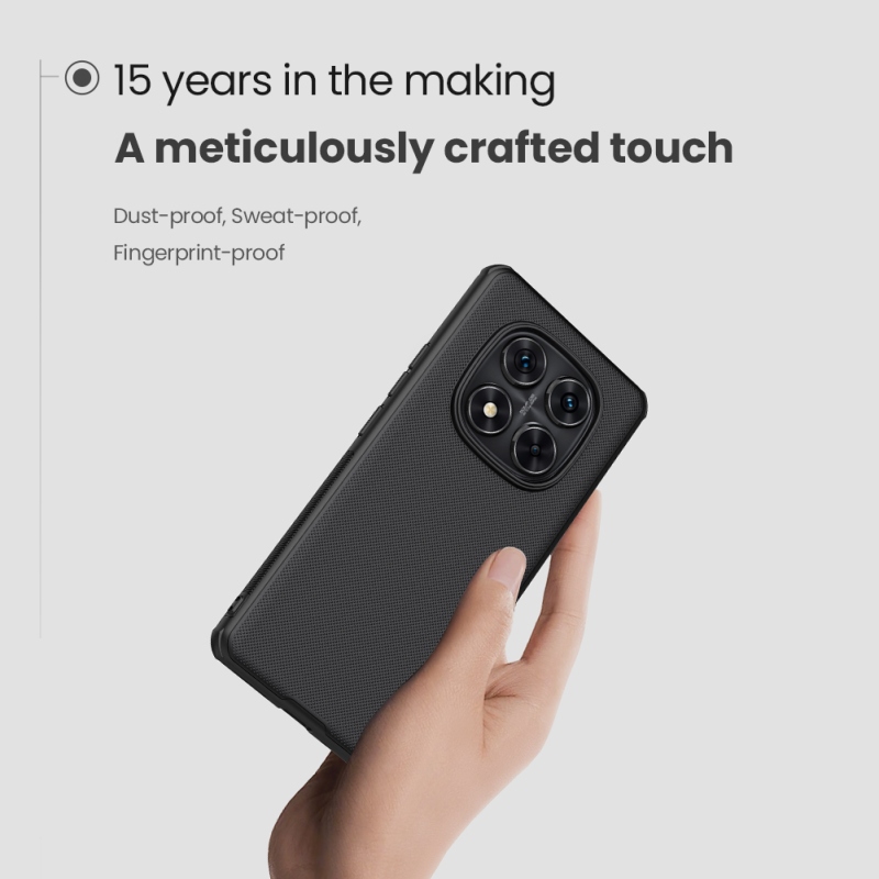 Nillkin Super Frosted PRO mágneses hátlap Xiaomi Redmi Note 14 Pro 5G/Poco X7 5G Fekete