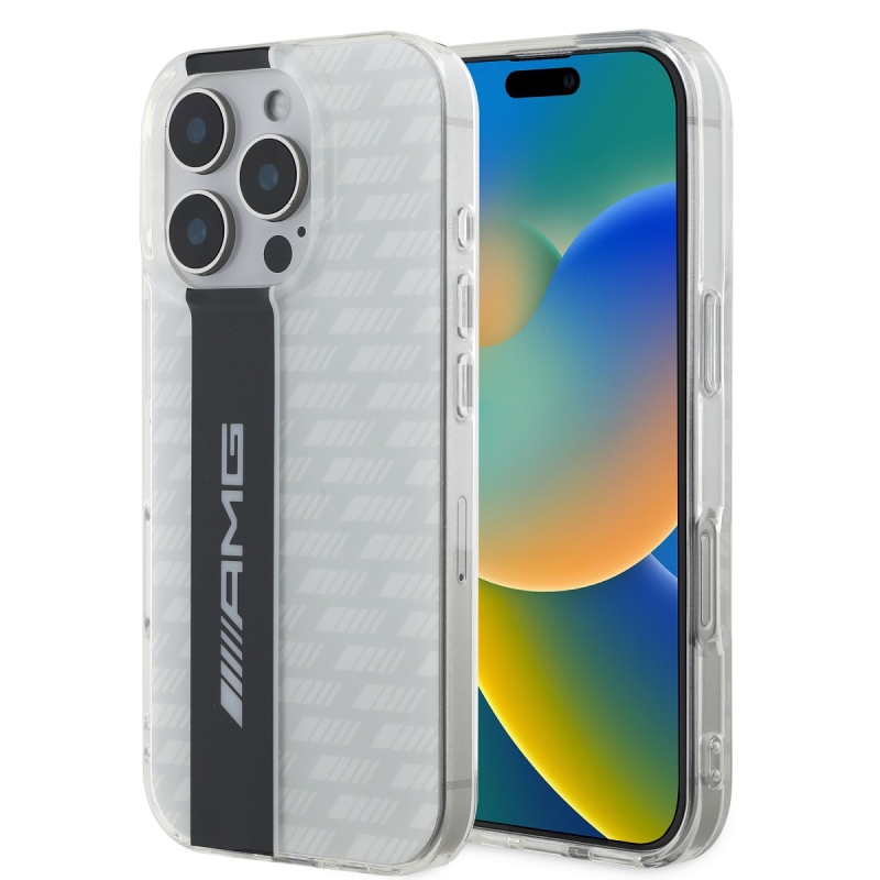 AMG Carbon mintás hátlap iPhone 16 Pro Max fehérhez