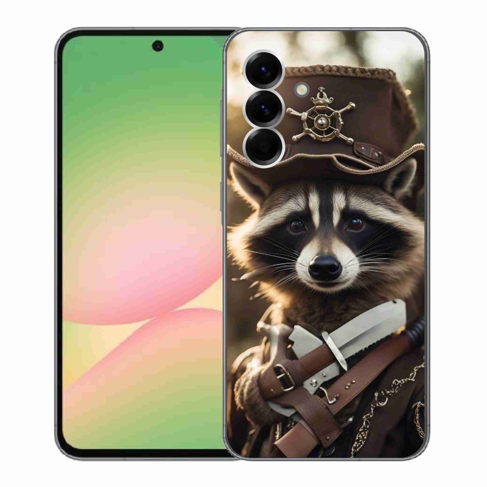 Zselés borítás mmCase Samsung Galaxy A56 5G - mosómedve egyenruhában