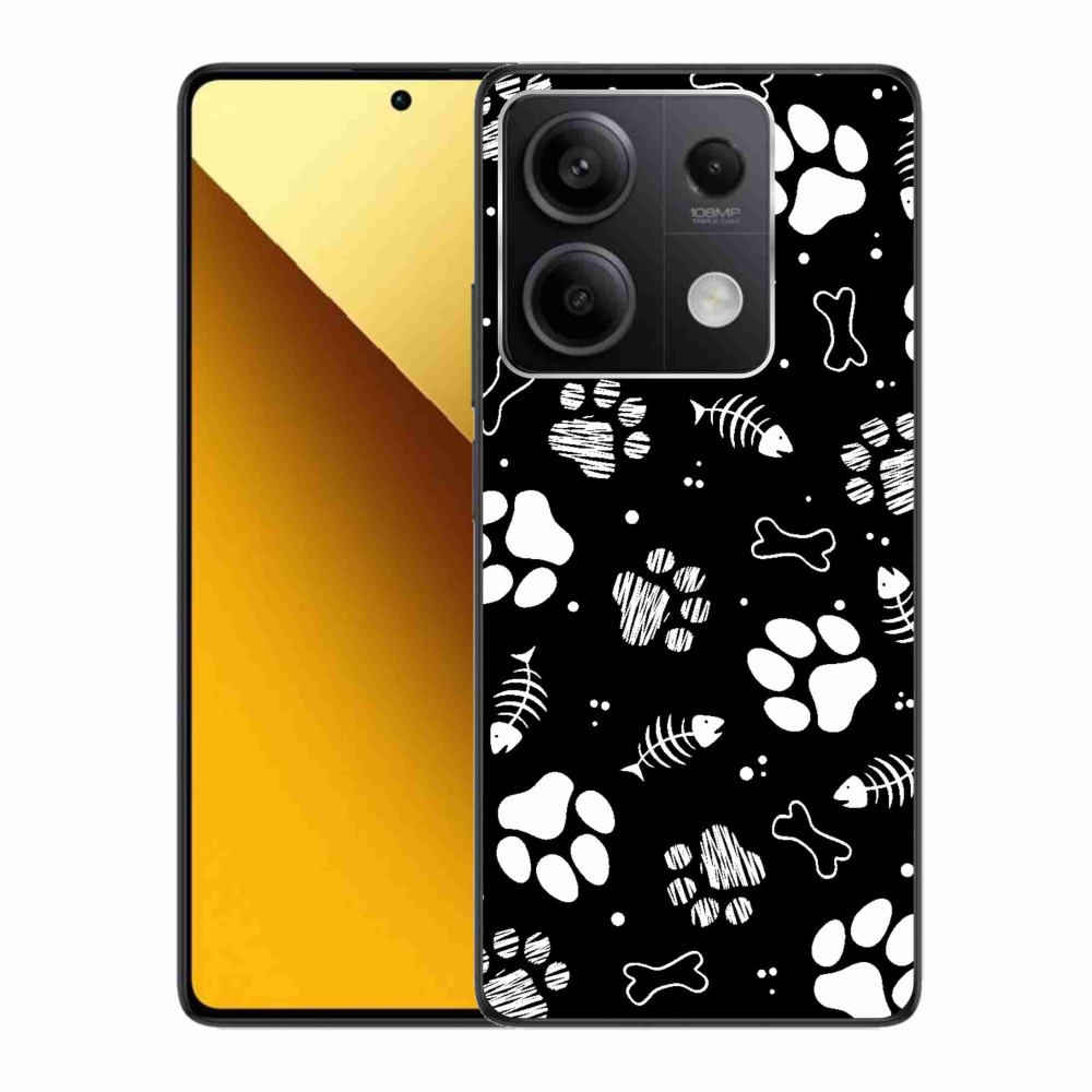 Gél borítás mmCase a Xiaomi Redmi Note 13 5G számára - kutyamancsok