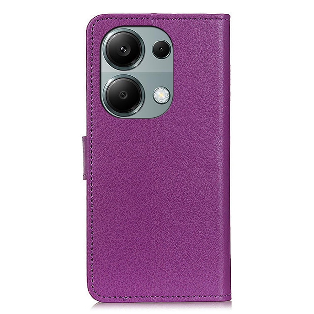 Litchie könyv tok Xiaomi Redmi Note 13-hoz - lila