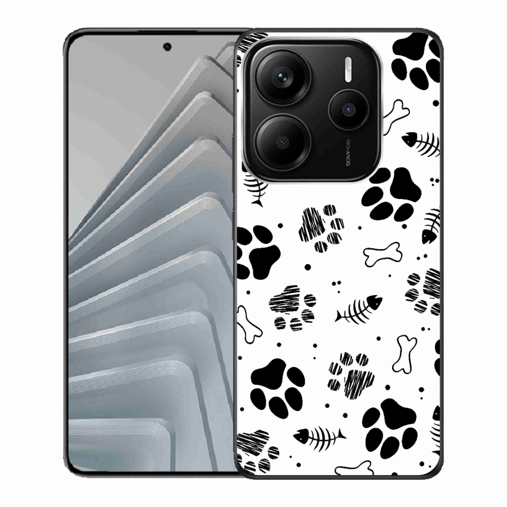 Gél borítás mmCase a Xiaomi Redmi Note 14 5G-hez - kutyamancsok 1