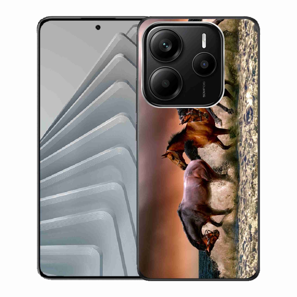 Gél borítás mmCase a Xiaomi Redmi Note 14 5G-hez - lovak 1