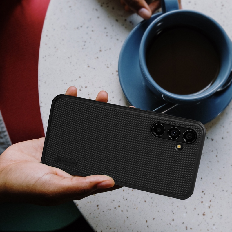 Nillkin Super Frosted PRO hátlap a Samsung Galaxy A54 5G számára Fekete