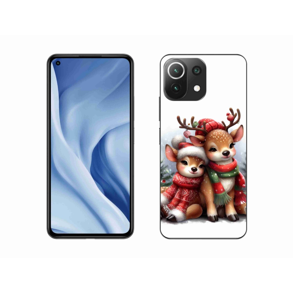 Gél borítás mmCase a Xiaomi 11 Lite 5G NE számára - karácsonyi rénszarvas