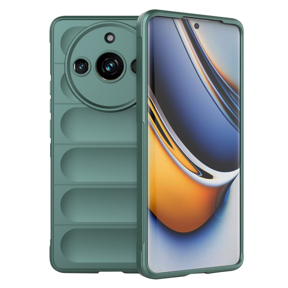 Ütésálló zselés tok a Realme 11 Pro 5G/11 Pro+ 5G készülékhez - zöld színű