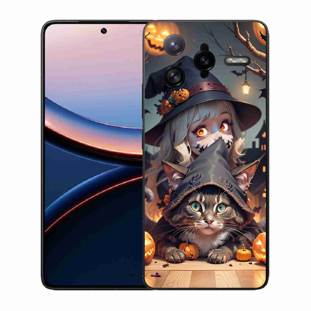 Gél borítás mmCase a Xiaomi Poco F7 Ultra számára - boszorkány macskával