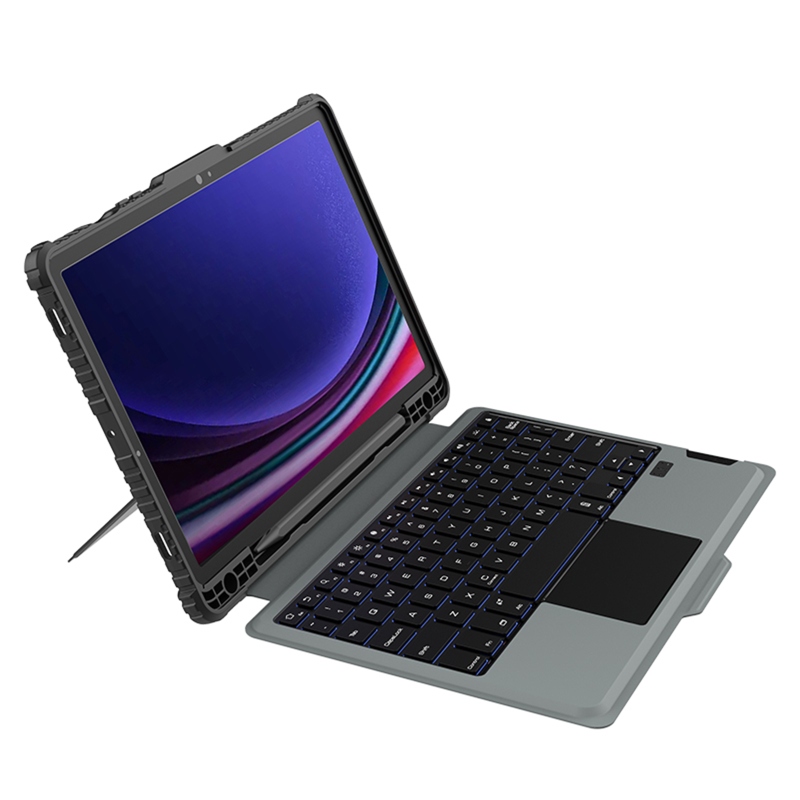 Nillkin Bumper Combo billentyűzet tok (háttérvilágításos verzió) Samsung Tab S9 fekete színűhöz