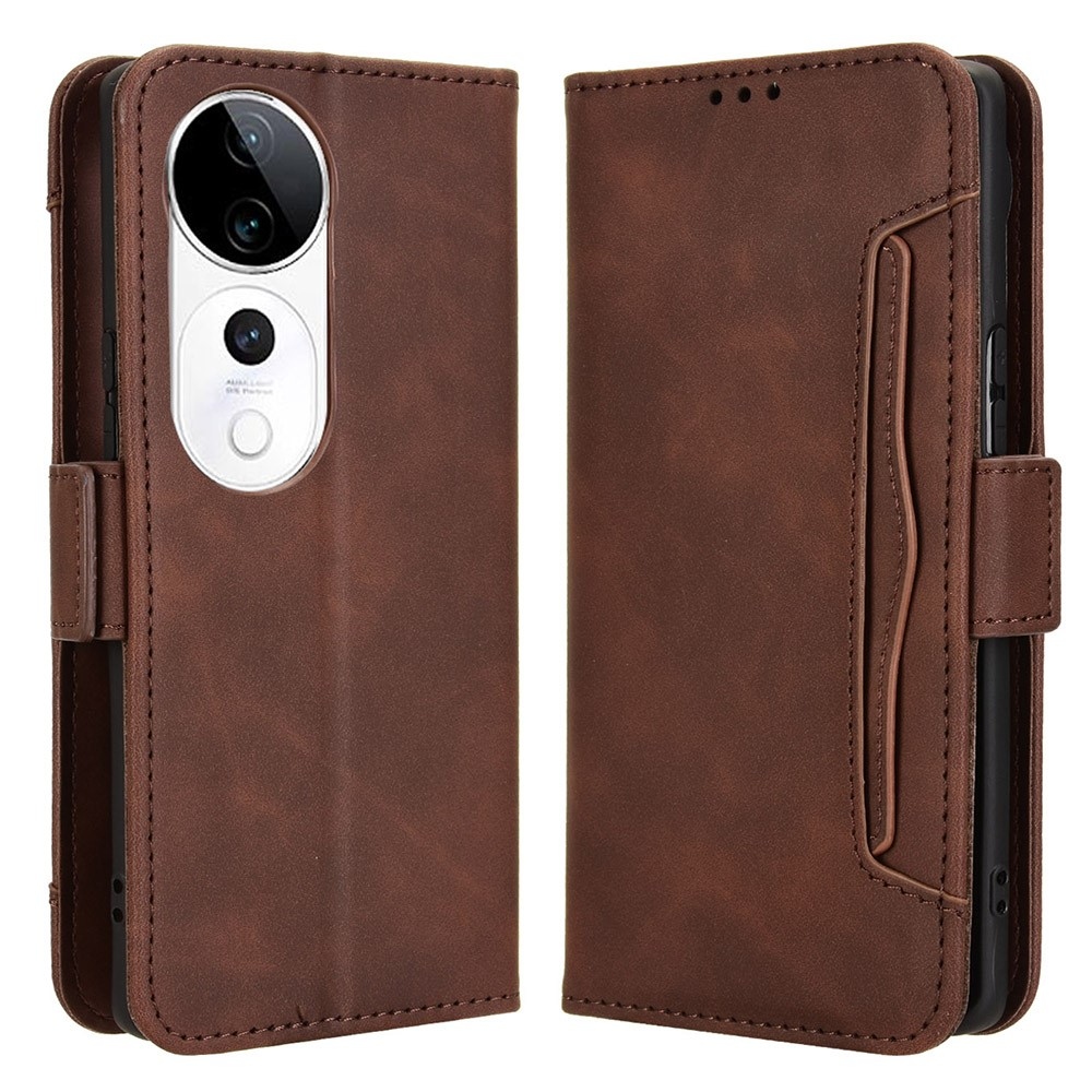 Több könyv tok a Vivo V40 5G-hez - barna