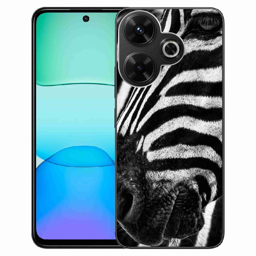 Gél borítás mmCase a Xiaomi Redmi 13 4G/Poco M6 4G készülékhez - zebra
