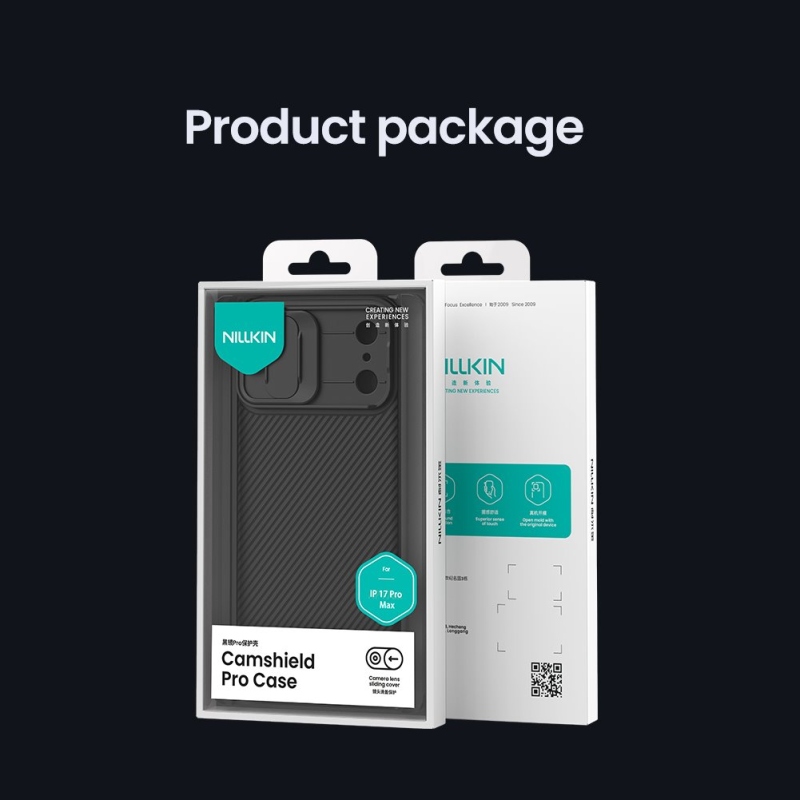 Nillkin CamShield PRO hátlap Apple iPhone 17 Pro Max készülékhez Fekete