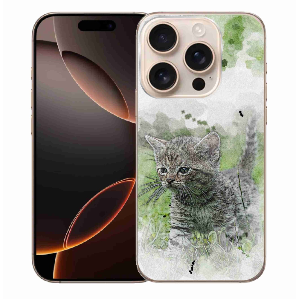 Gél borítás mmCase iPhone 16 Pro Max készülékhez - aranyos cica 1